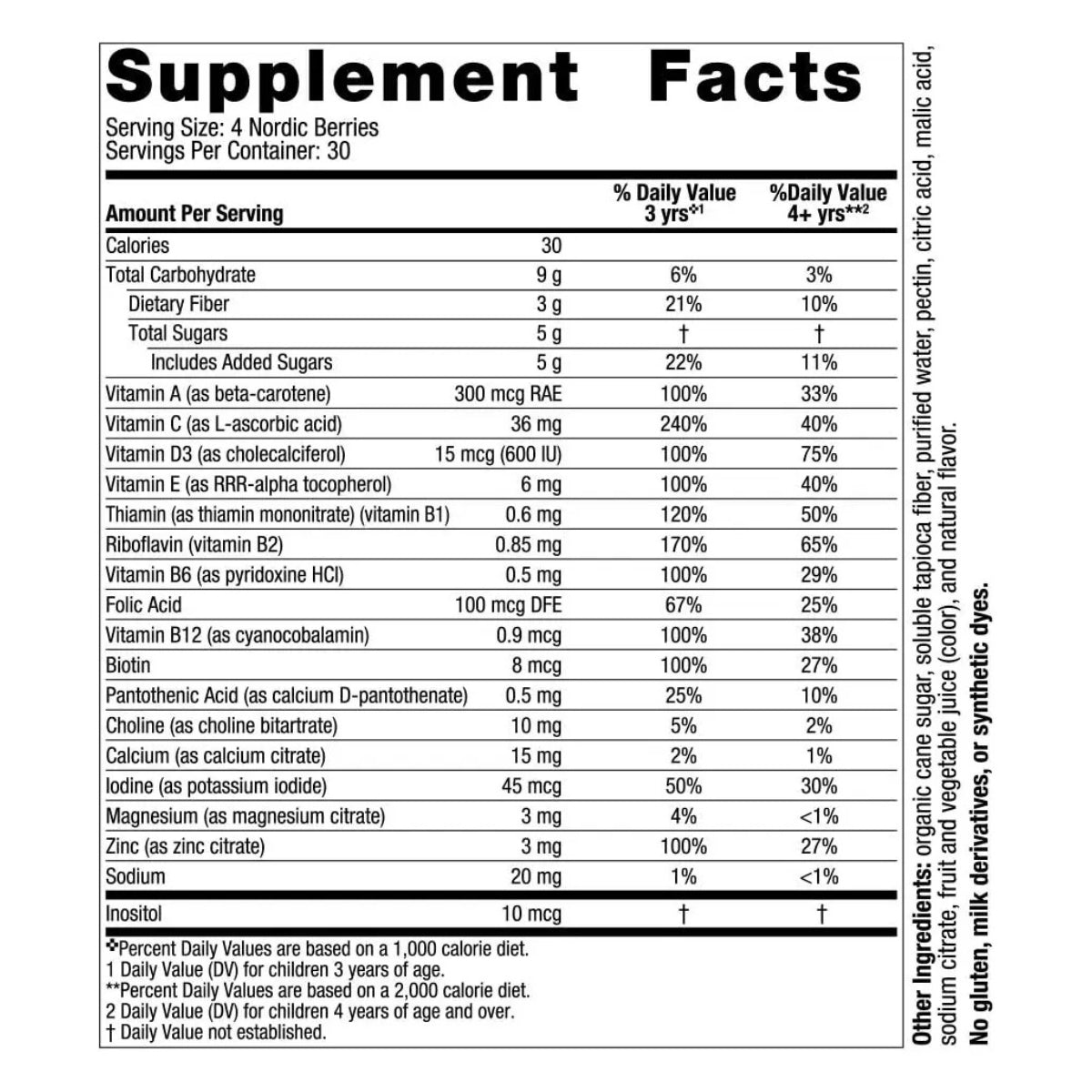 Nordic Berries 120 Gomitas Nordic Naturals
