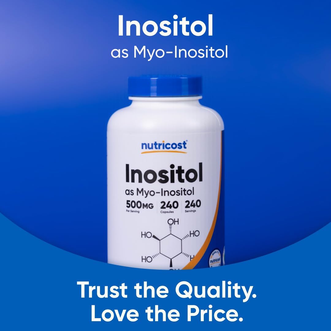 Inositol 500 Mg 240 Capsulas Nutricost