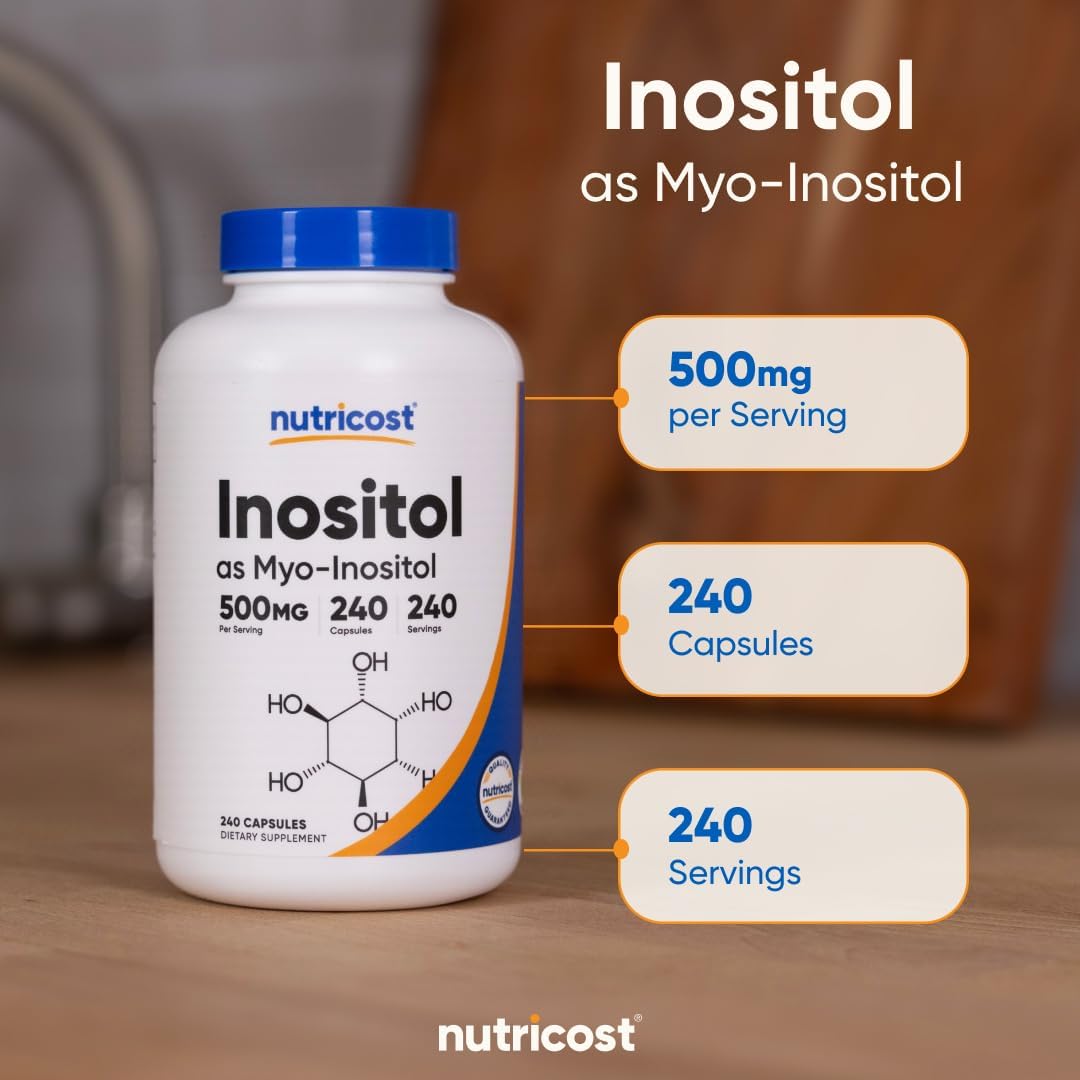 Inositol 500 Mg 240 Capsulas Nutricost