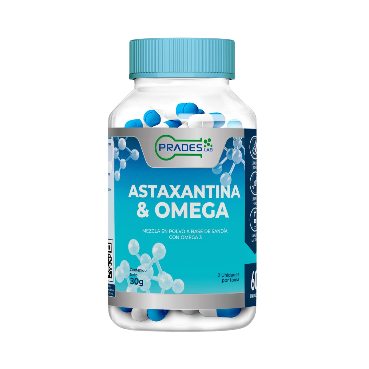 Astaxantina & Omega 3 60 Capsulas Prades