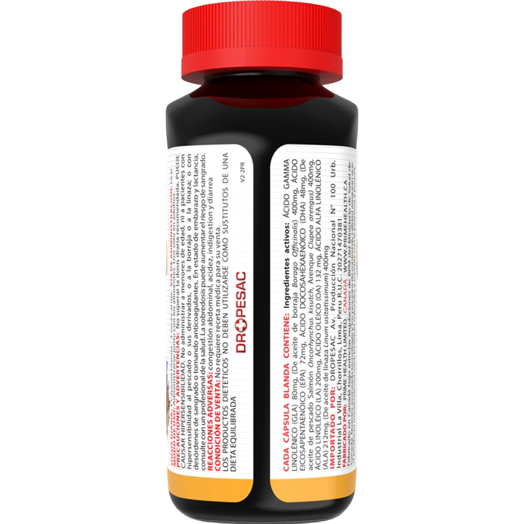 Omega 369 1200 Mg 60 Capsulas Blandas Prime Health