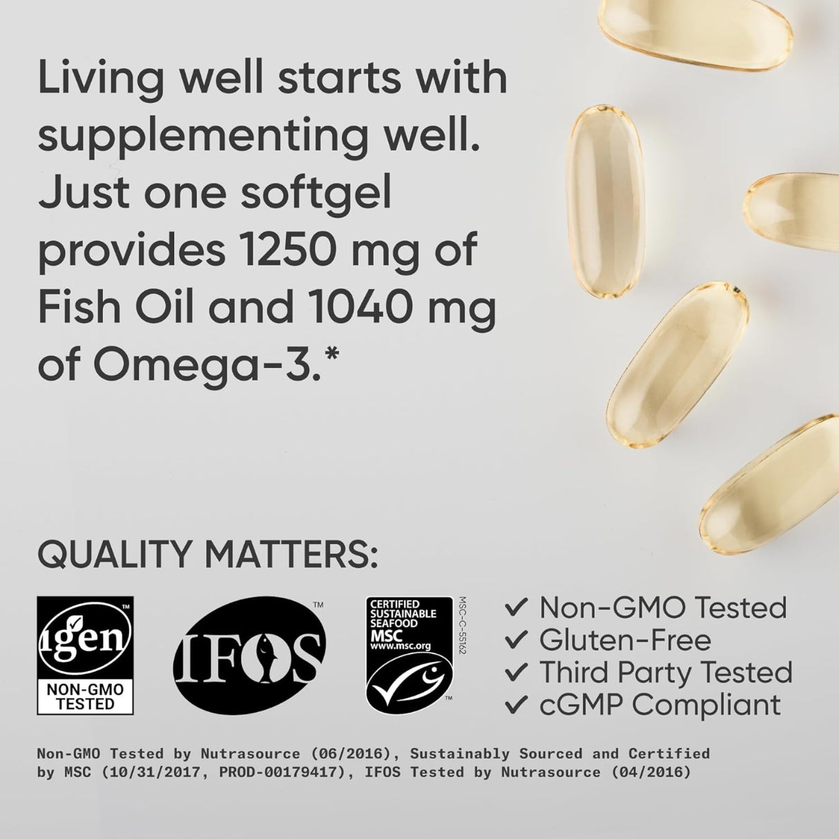 Omega 3 Fish Oil 90 Softgel Sports Research
