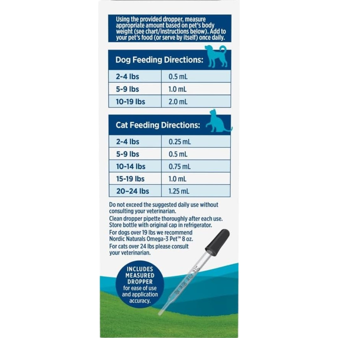 Omega 3 Para Perro 2 FL OZ 60 Ml Nordic Naturals