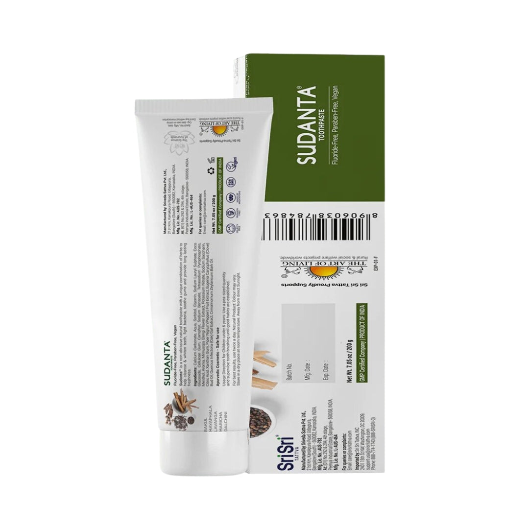 Pasta Dental Sin Fluor Sudanta 100Gr SriSri