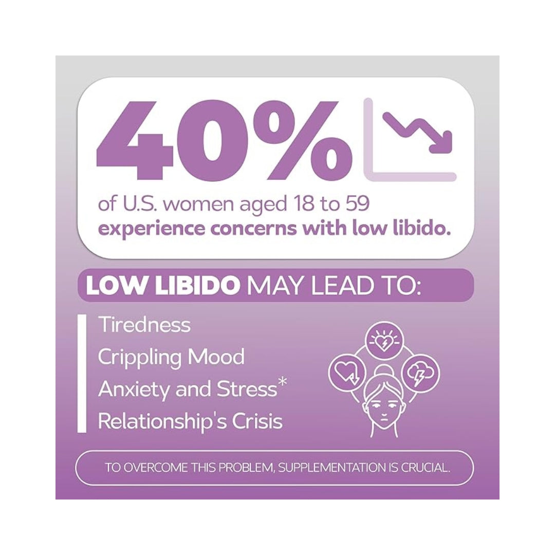 Potenciador De Libido Femenina 60 Capsulas Bravado Labs