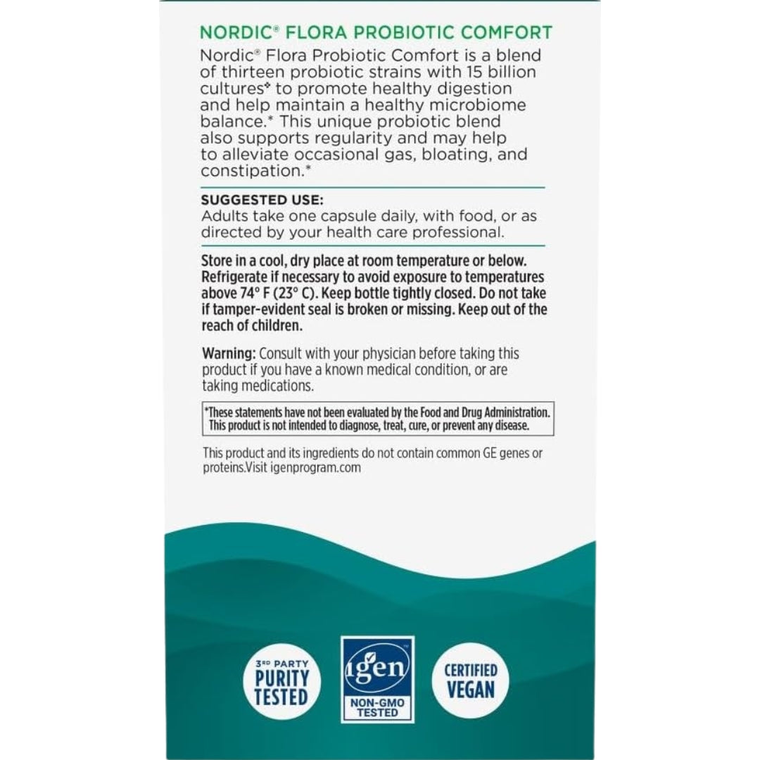 Probiotic Comfort 30 Capsulas Nordic Naturals