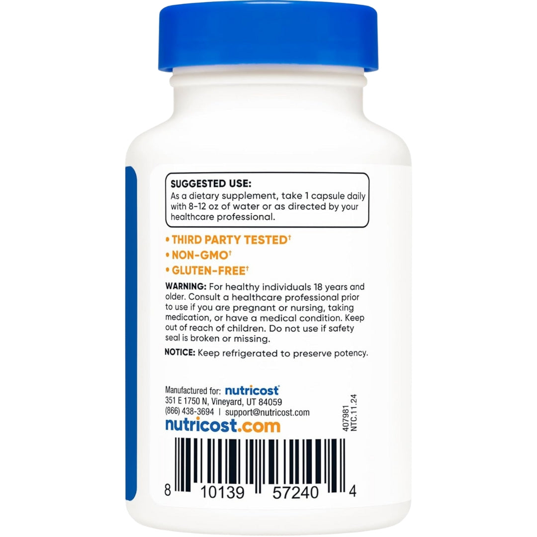 Probióticos 50 Billones Ufc 60 Capsulas Nutricost
