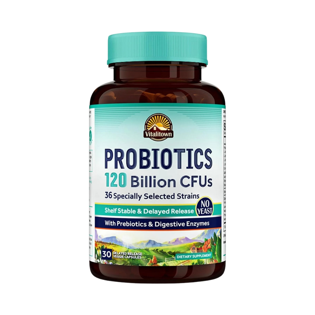 Probioticos Con Enzimas Digestivas 120 Billones 36 Cepas 30 Capsulas Vitalitown