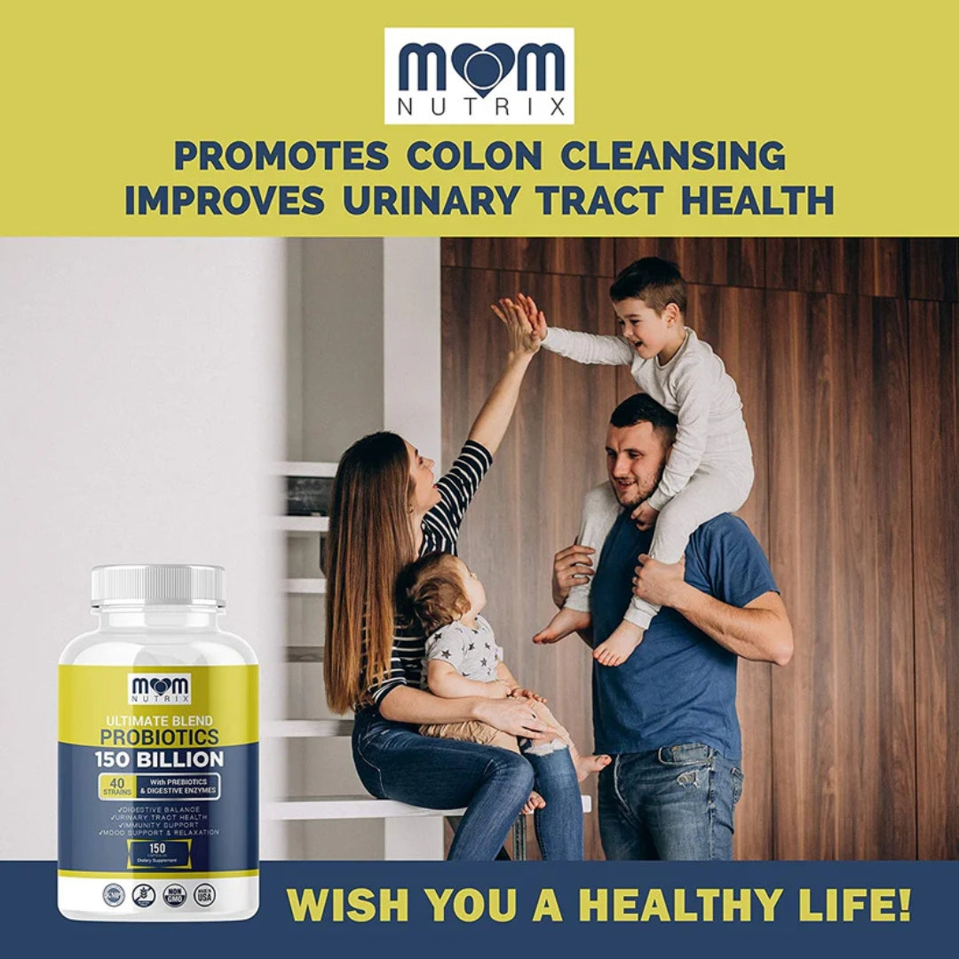Probioticos y Prebioticos 40 Cepas 150 Billones CFU 150 Capsulas Mom Nutrix