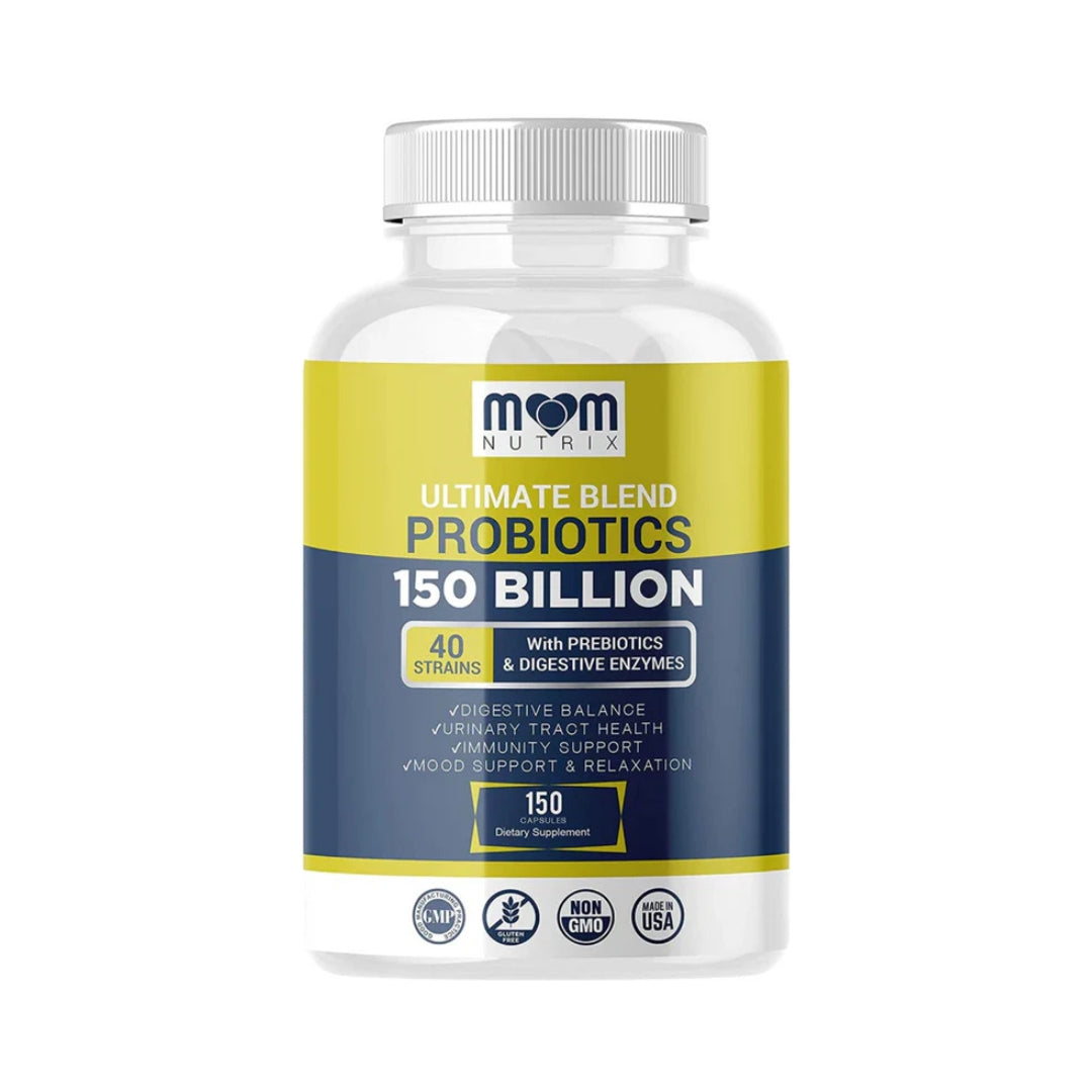 Probioticos y Prebioticos 40 Cepas 150 Billones CFU 150 Capsulas Mom Nutrix