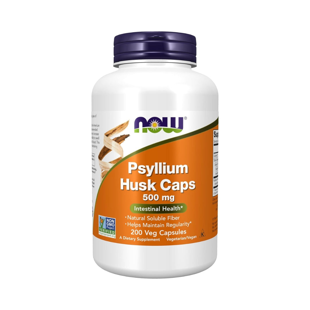 Psyllium Husk 500 Mg 200 Capsulas Now