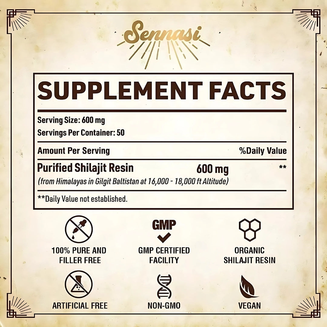 Resina Shilajit 30Gr Sennasi