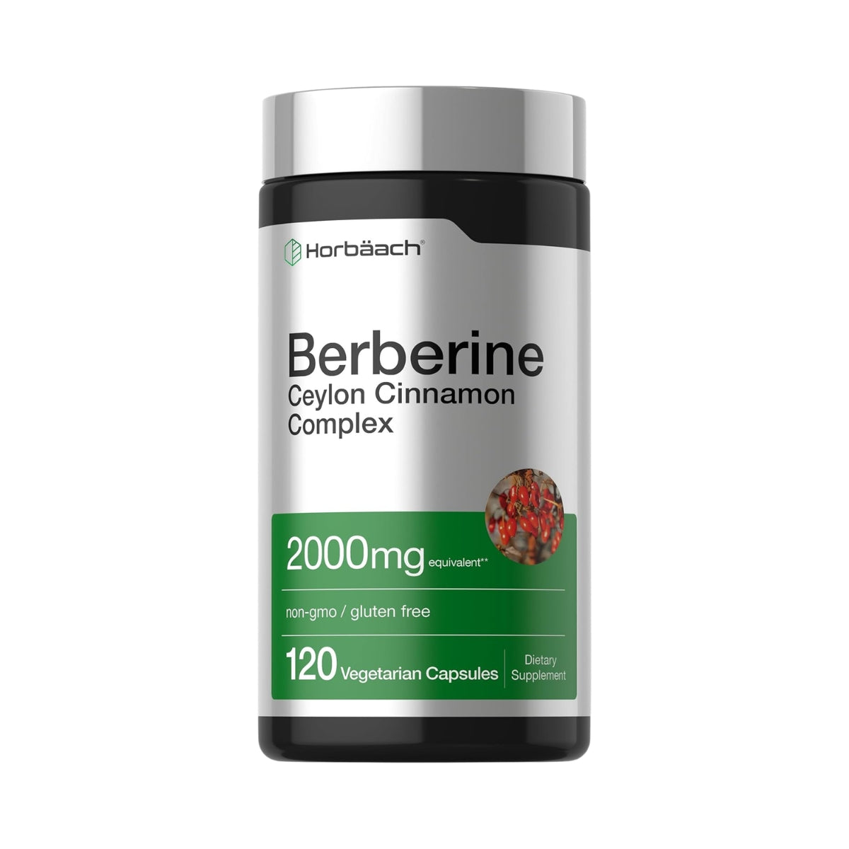 Berberine 2000 Mg 120 Capsulas Horbaach