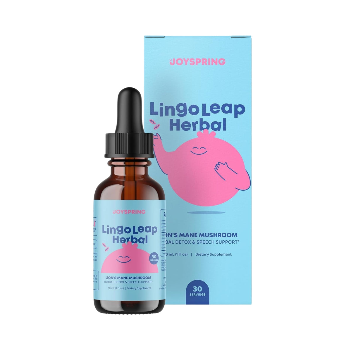 Melena de Leon Para Niños Con Ashwagandha Chlorella Lingo Leap Herbal 30 Ml Joyspring