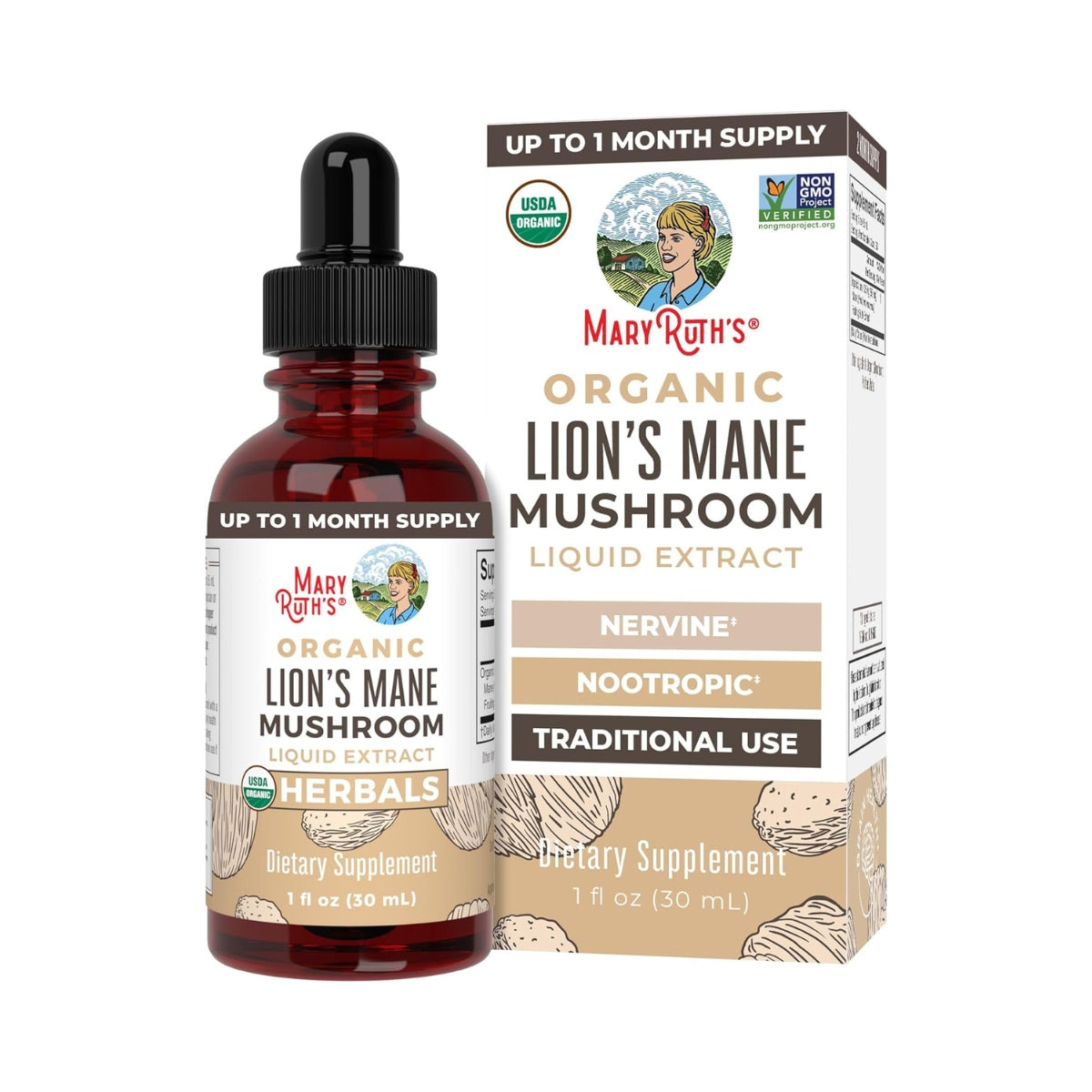 Extracto de Melena de Leon Organico 30 Ml Mary Ruths