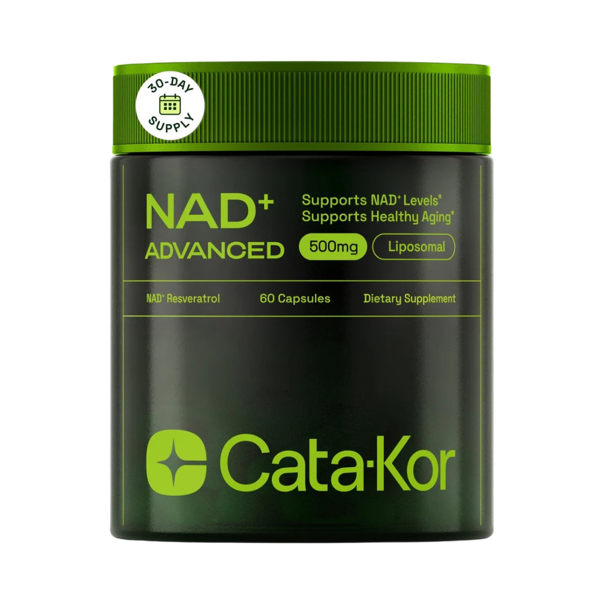 Nad Con Resveratrol Liposomal 500 Mg 60 Capsulas Catakor