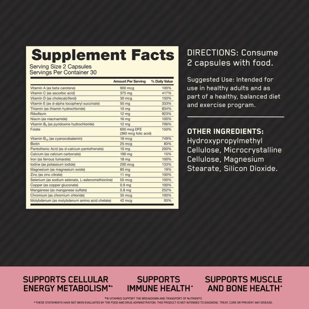 Multivitaminico Opti Women 60 Capsulas Optimum Nutrition