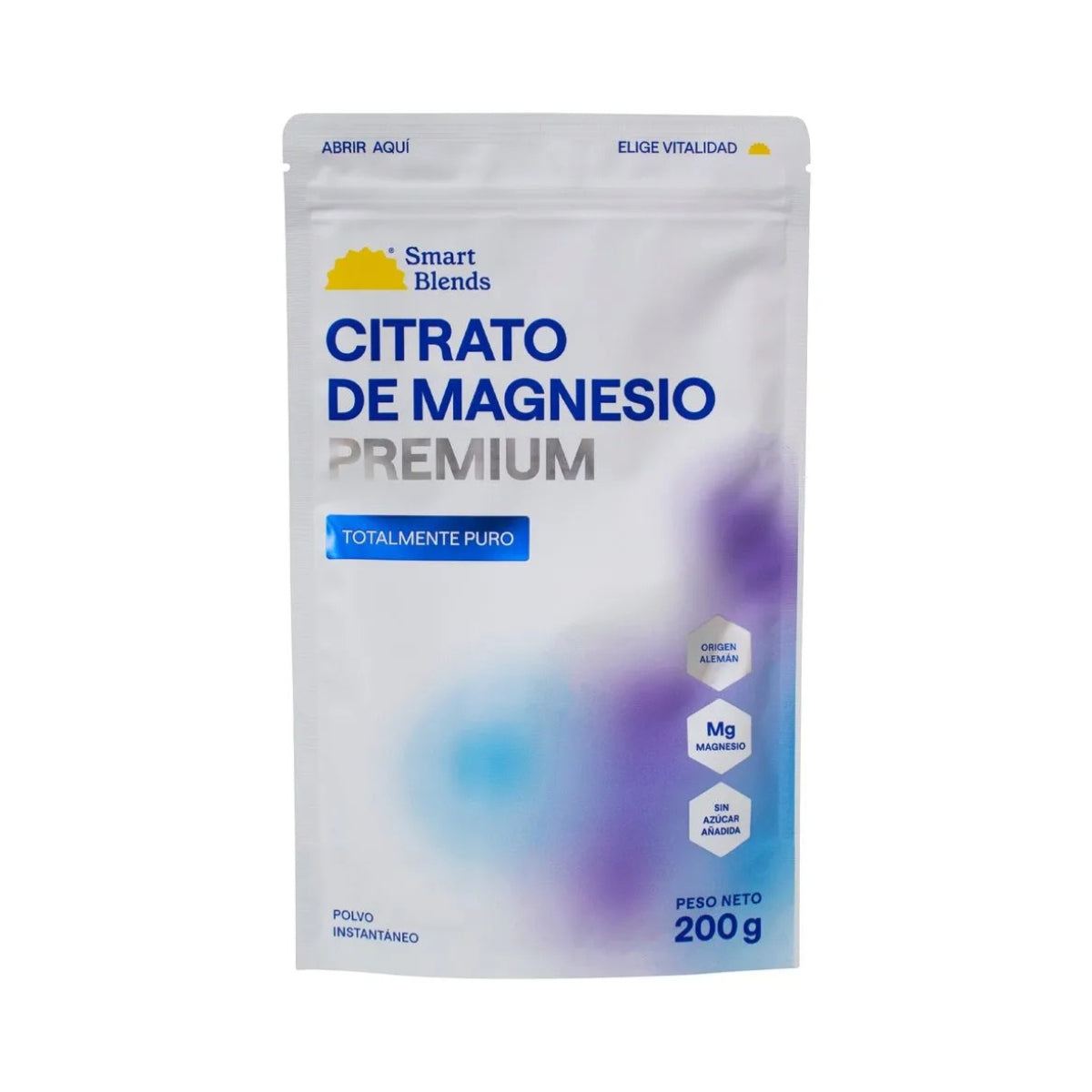 Citrato De Magnesio Premium 200 Gr Smart Blends