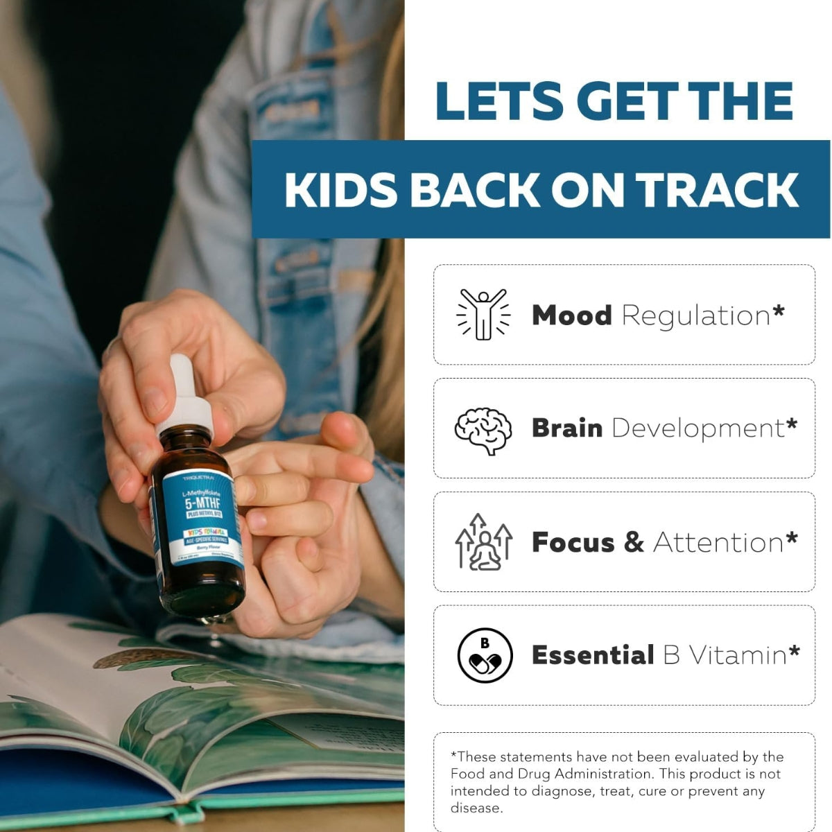 L Metilfolato Con Metil B12 5 MTHF Kids Organico 30 Ml Triquetra