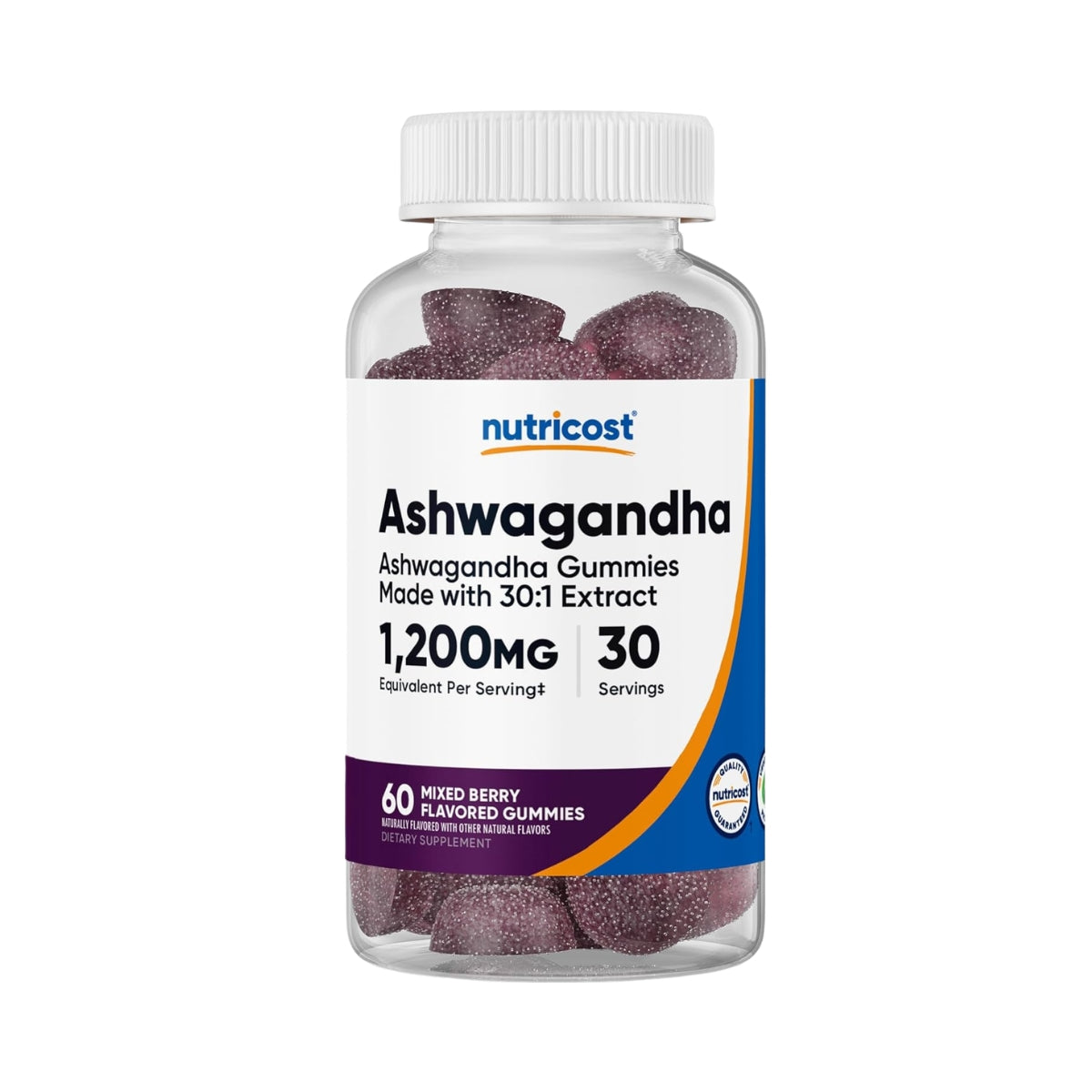 Ashwagandha 1200 Mg 60 Gomitas Nutricost