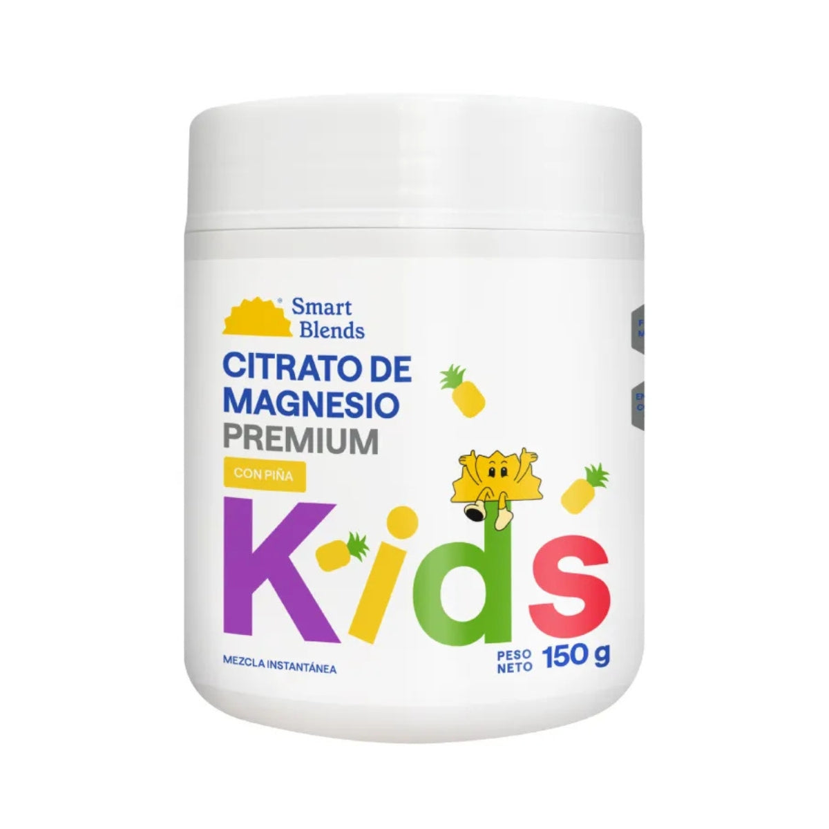 Citrato De Magnesio Premium Kids Piña 150 Gr Smart Blends