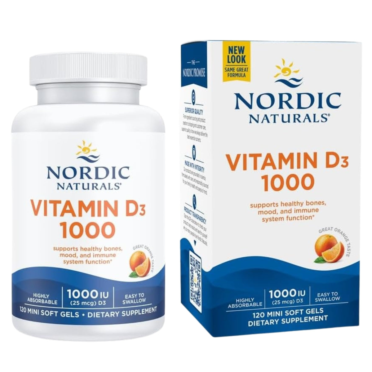 Vitamina D3 1000 IU 120 Mini Sofgels Nordic Naturals