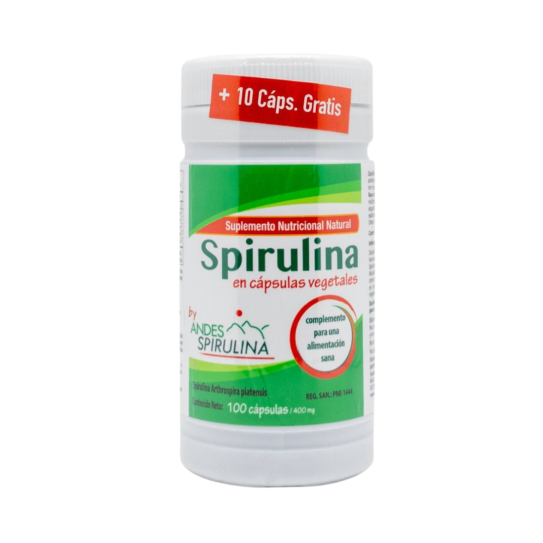 Spirulina 100 Capsulas Andes Spirulina