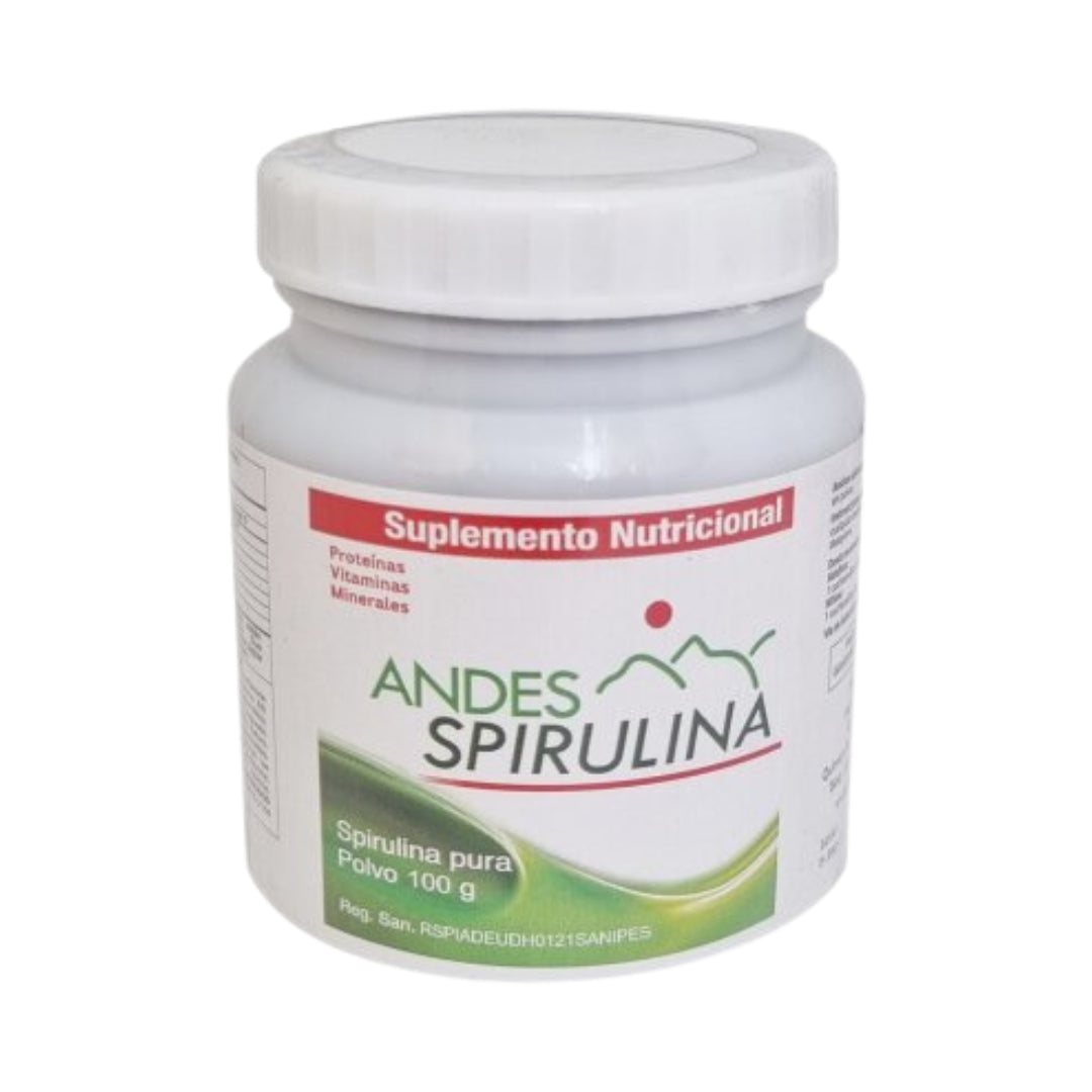 Spirulina Pura Polvo 100 Gr Andes Spirulina