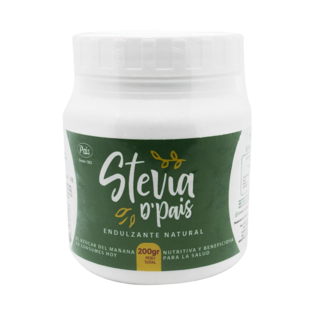Stevia Pura En Polvo 200 Gr Del Pais