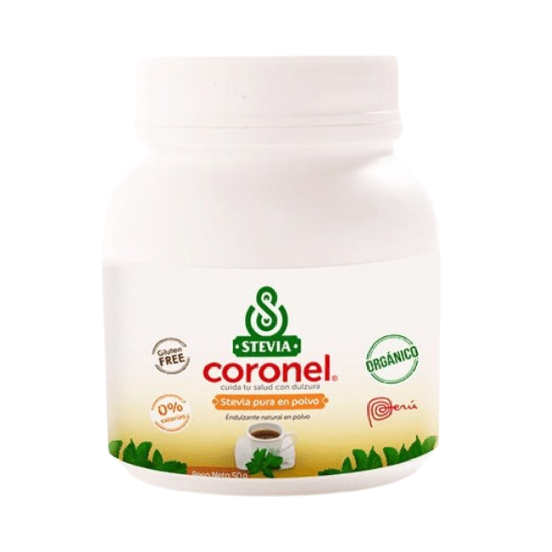 Stevia Pura En Polvo Organica 50 Gr Coronel