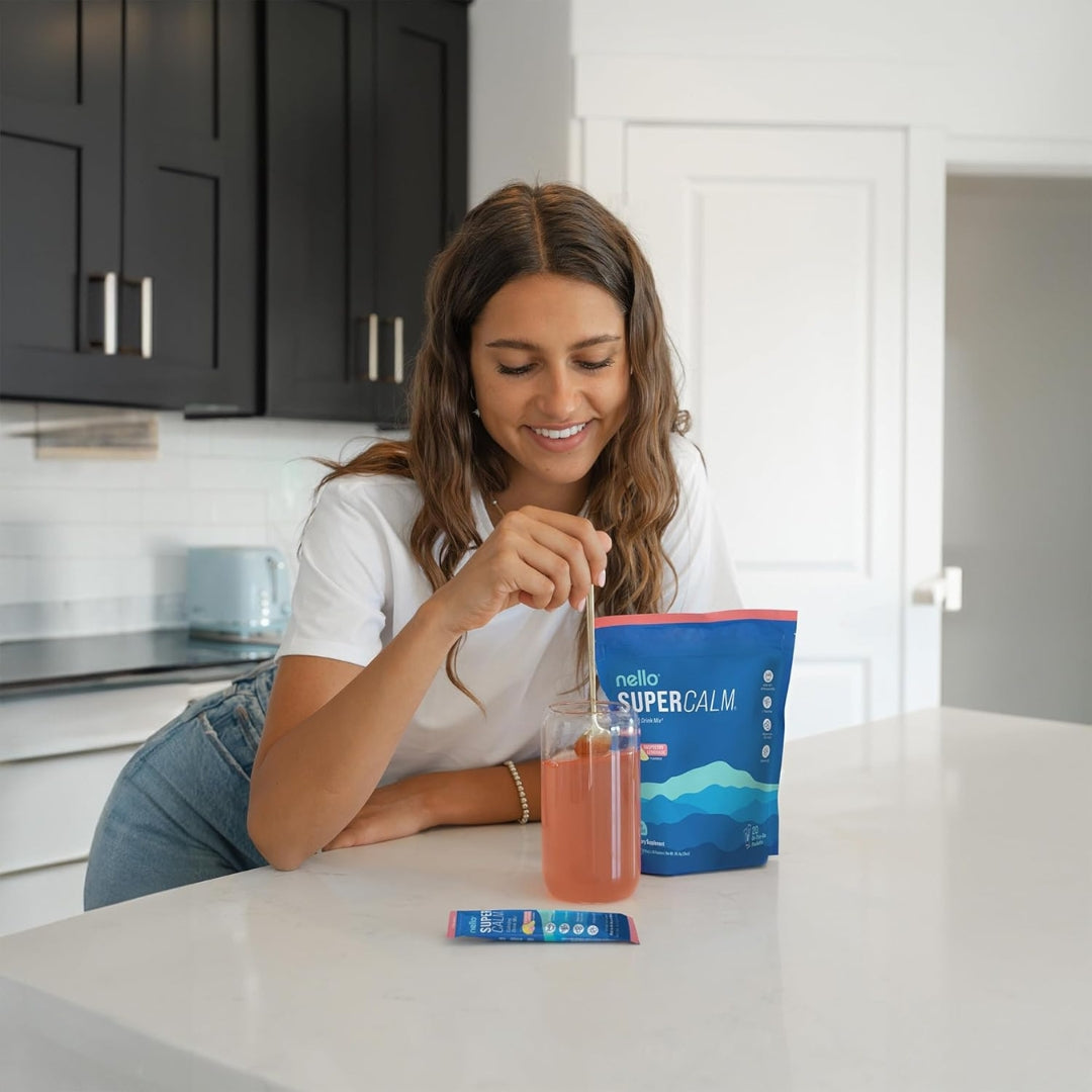 Super Calm Glicinato De Magnesio Con Vitamina D3 20 Sobres 85.4 Gr Nello