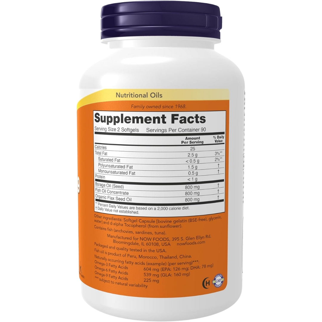 Super Omega 3 6 9 Fish Oil 180 Softgel Now