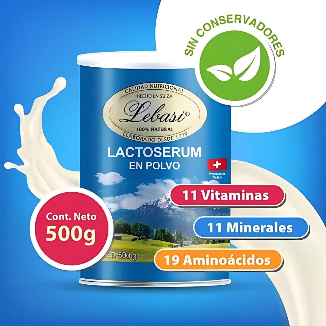 Suplemento Suero de Leche en Polvo Lactoserum 500 Gr Lebasi