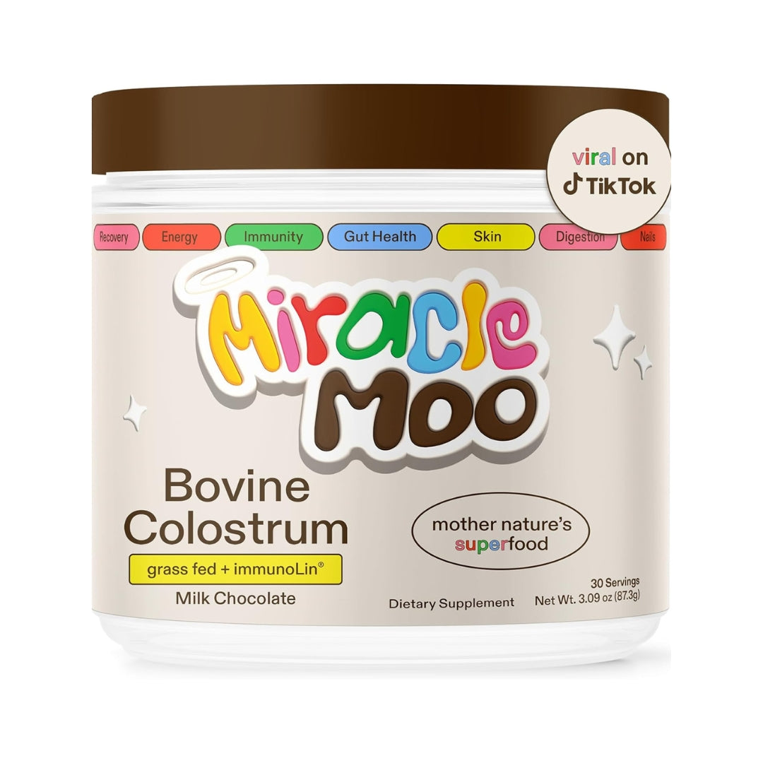 Suplemento de Calostro Bovino Chocolate 87 Gr Miracle Moo