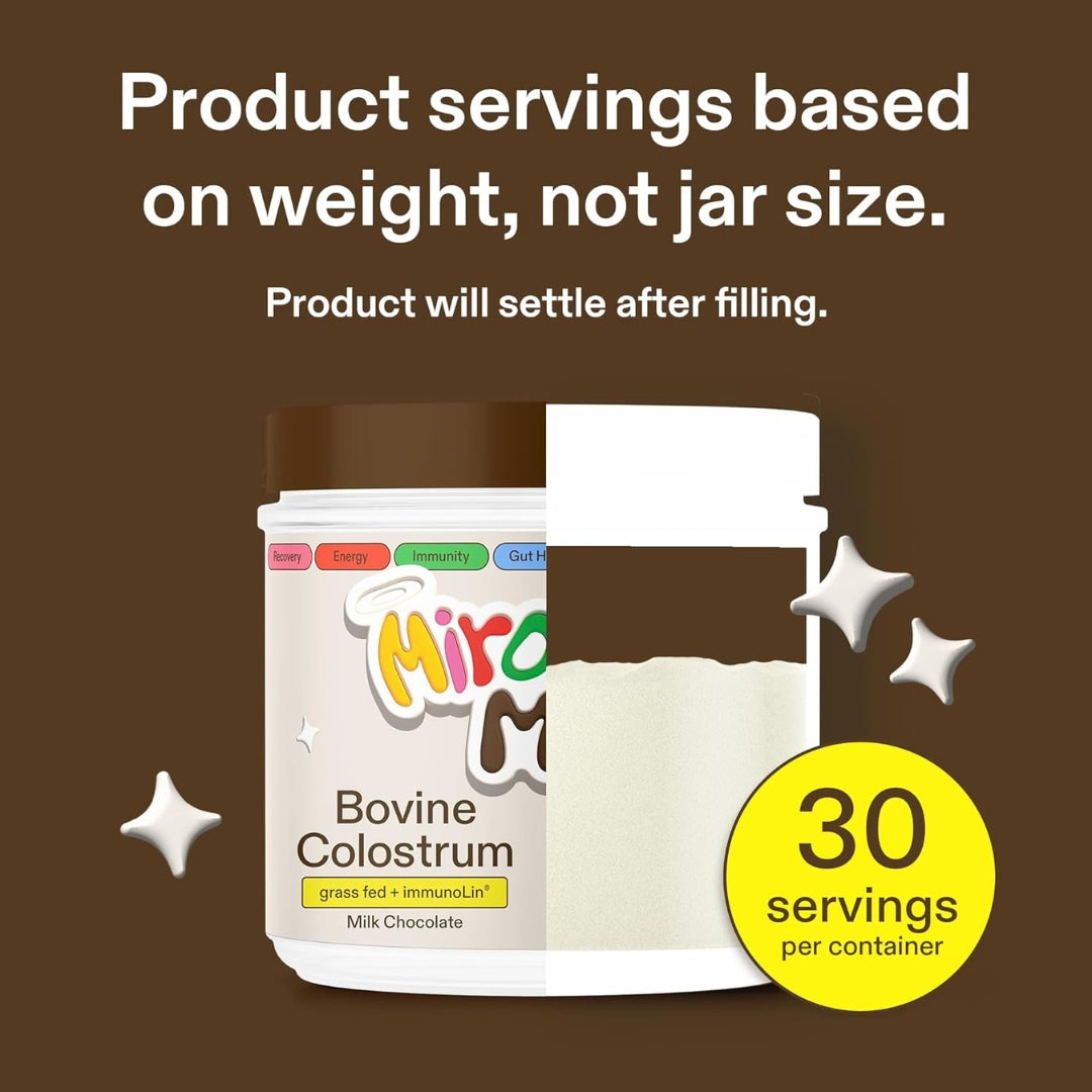 Suplemento de Calostro Bovino Chocolate 87 Gr Miracle Moo