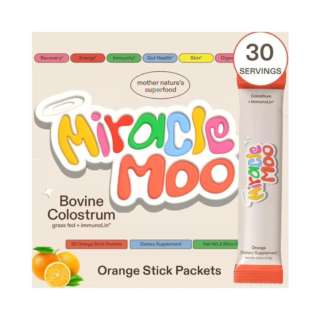Suplemento De Calostro Bovino 30 Stick Miracle Moo