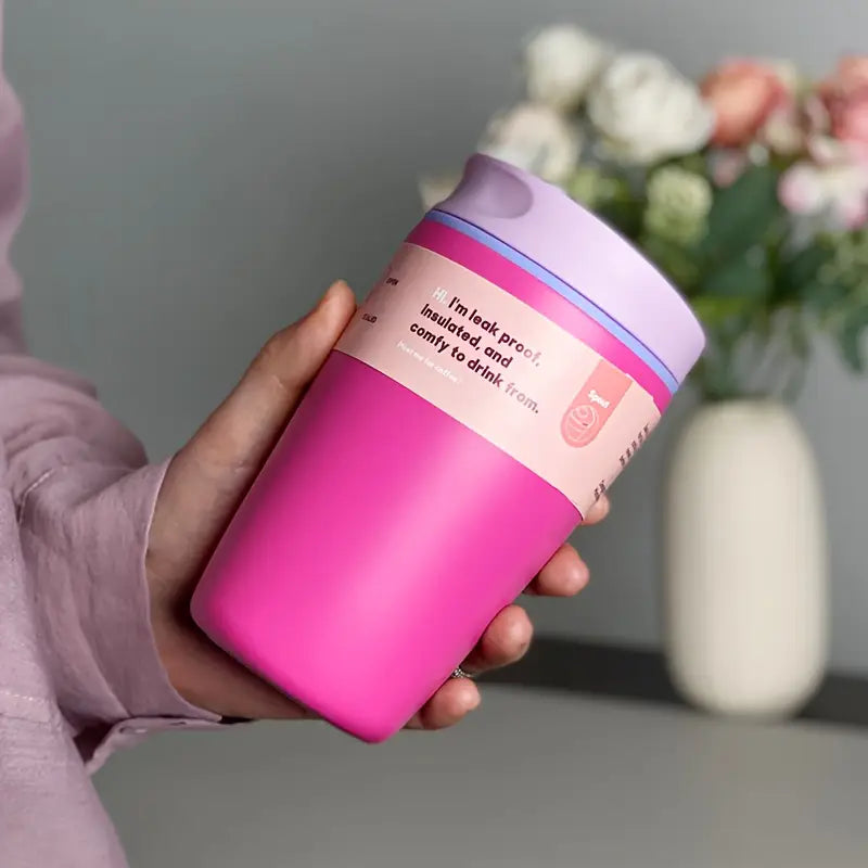 Pack Inositol Myochiro Plus + Taza aislada de acero inoxidable, 1 pieza de 12 oz