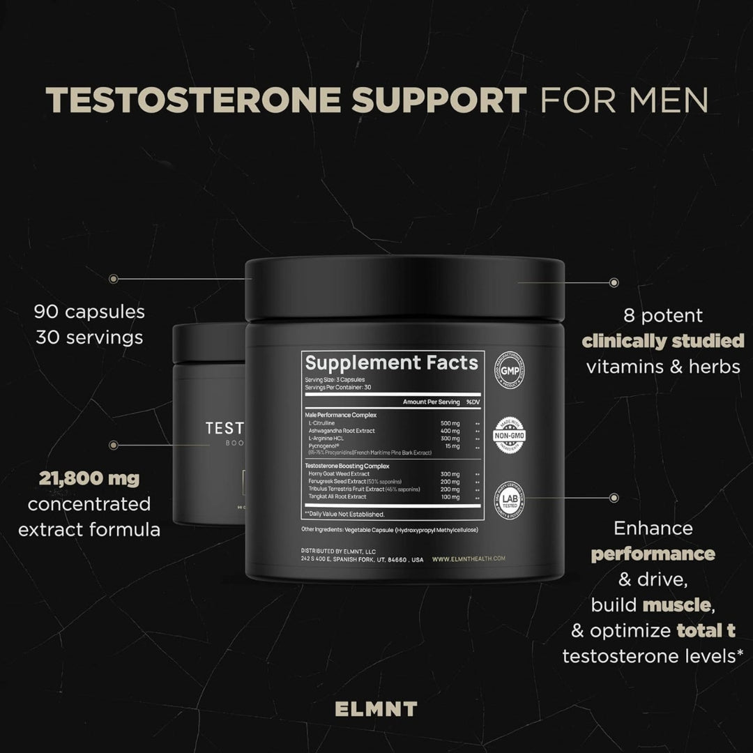Testosterona 21800 Mg 90 Capsulas Terra Elmntt