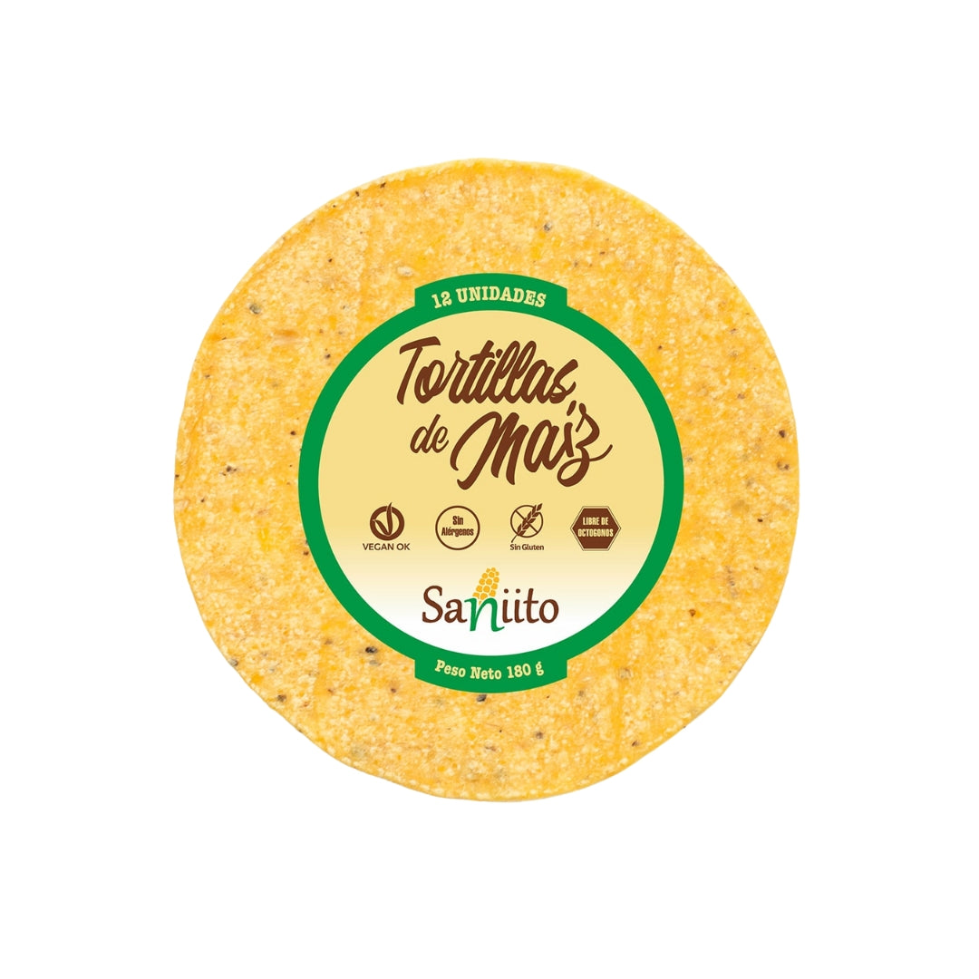 Tortillas De Maiz 12 Und 260 Gr Saniito