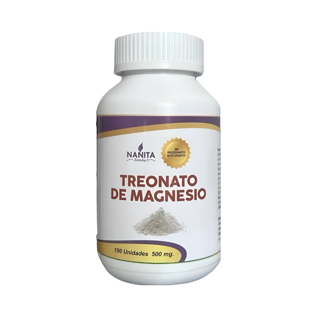 Treonato De Magnesio 100 Capsulas Nanita Foods