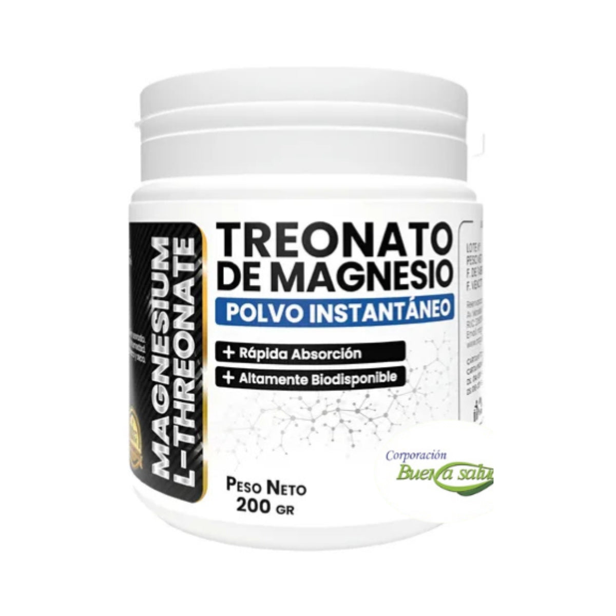 Treonato De Magnesio 200 Gr Magui Pharma