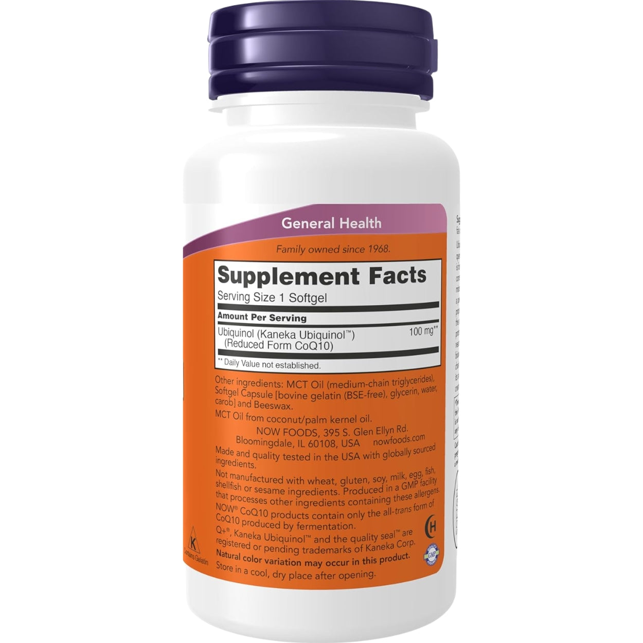 Ubiquinol 100 Mg 60 Softgels Now