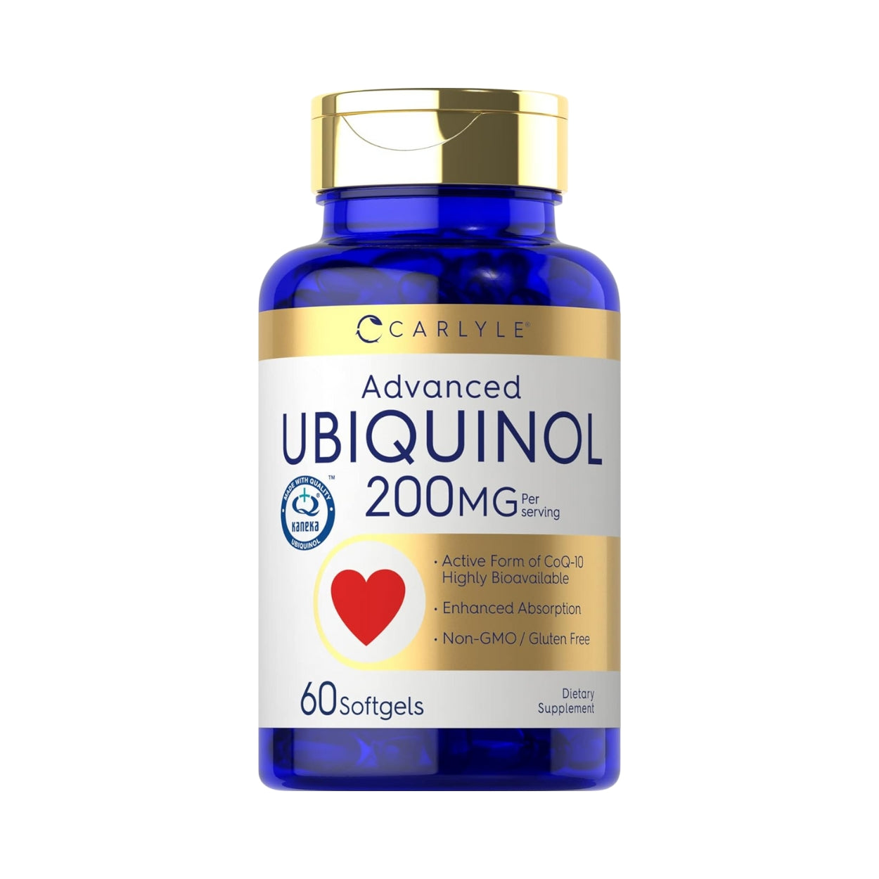Ubiquinol 200 Mg 60 Softgels Carlyle
