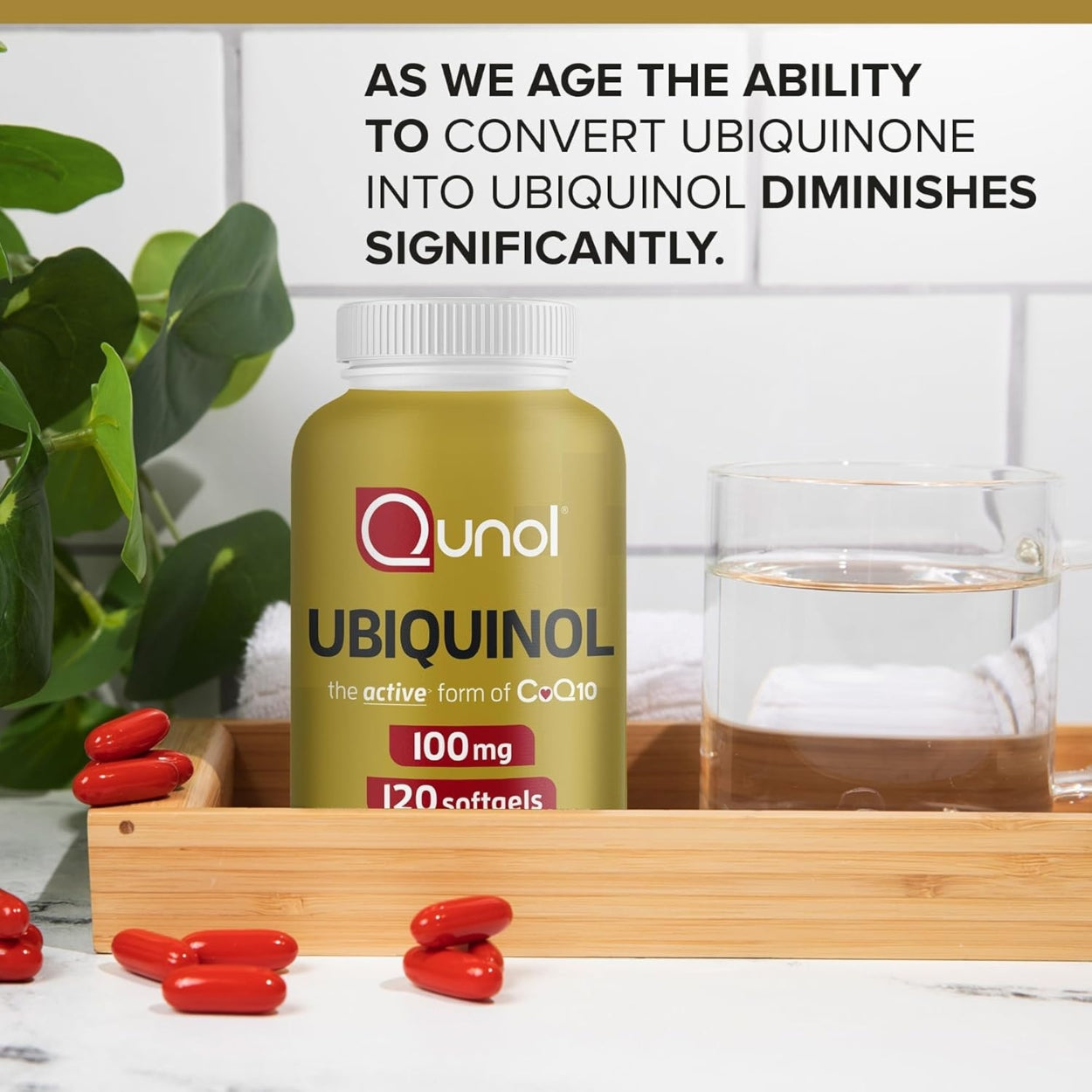 Ubiquinol CoQ10 100 Mg 120 Softgels Qunol