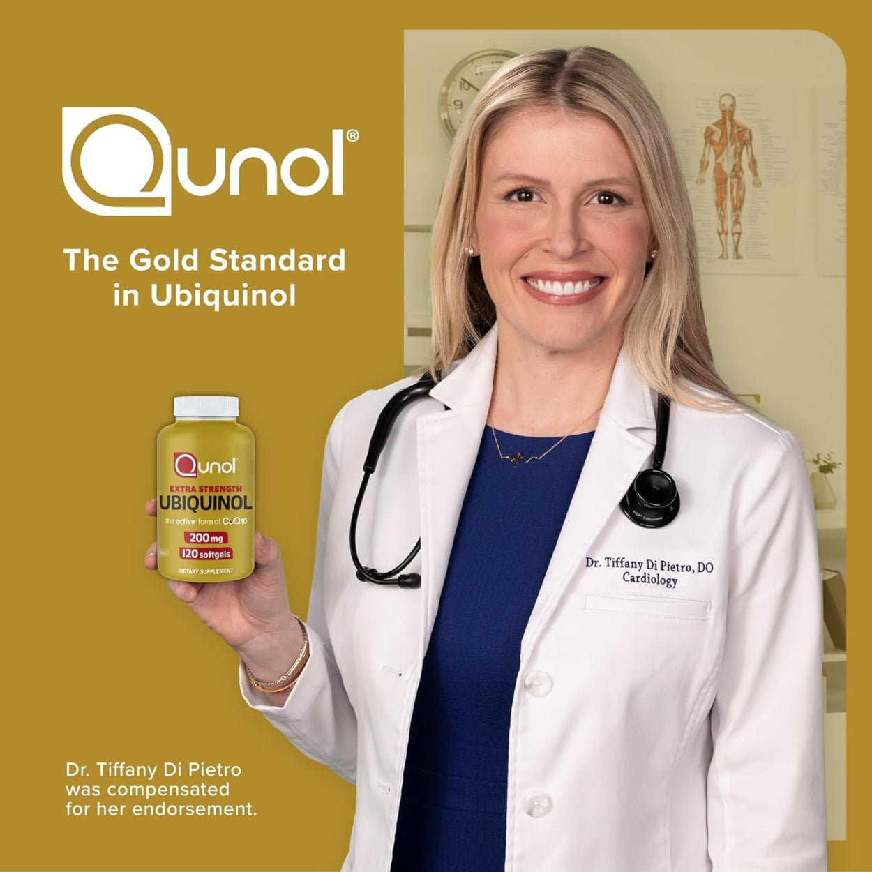 Ubiquinol Extra Strength 200 Mg 60 Softgels Qunol