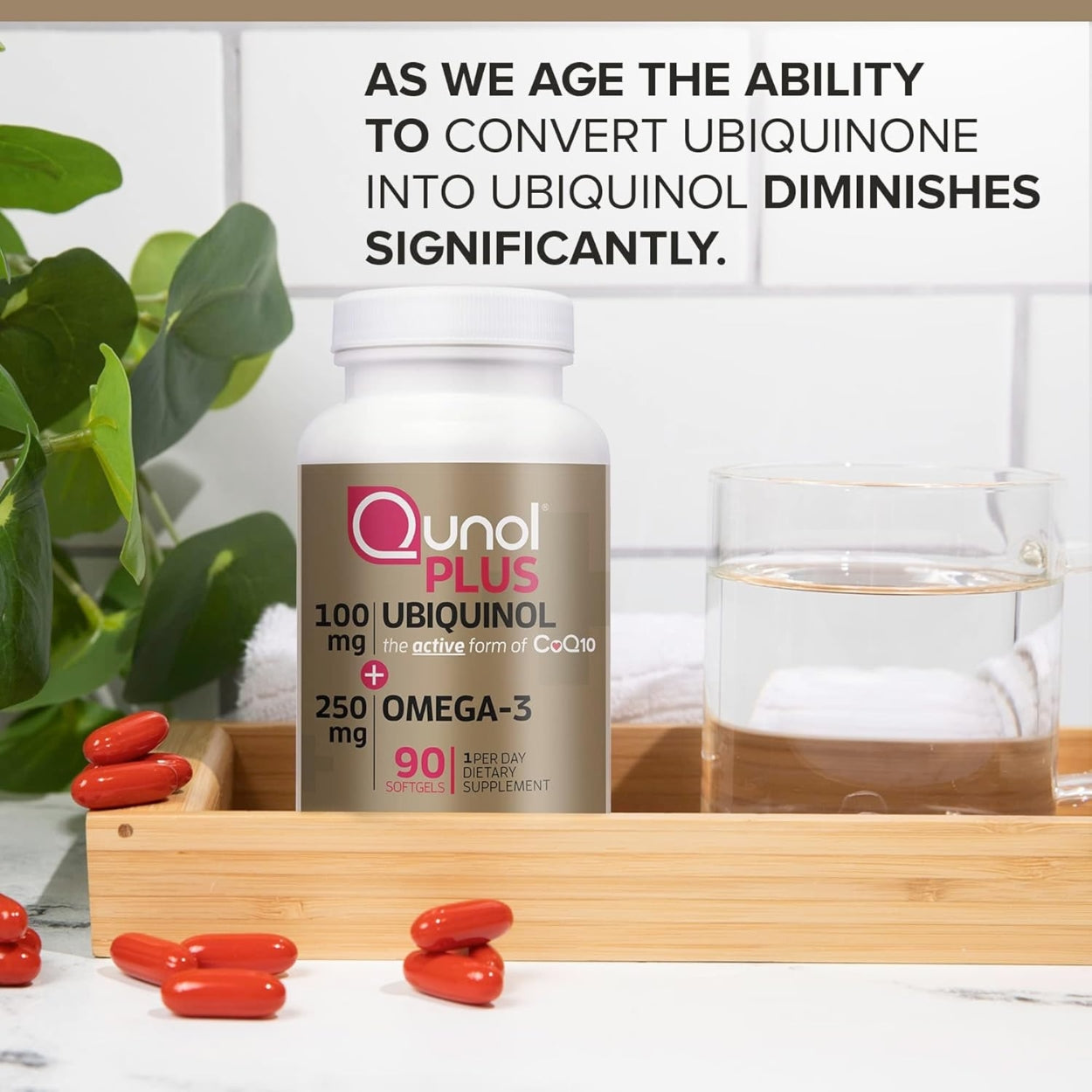 Ubiquinol Plus 100 Mg Y Omega 3 250 Mg 90 Softgels Qunol