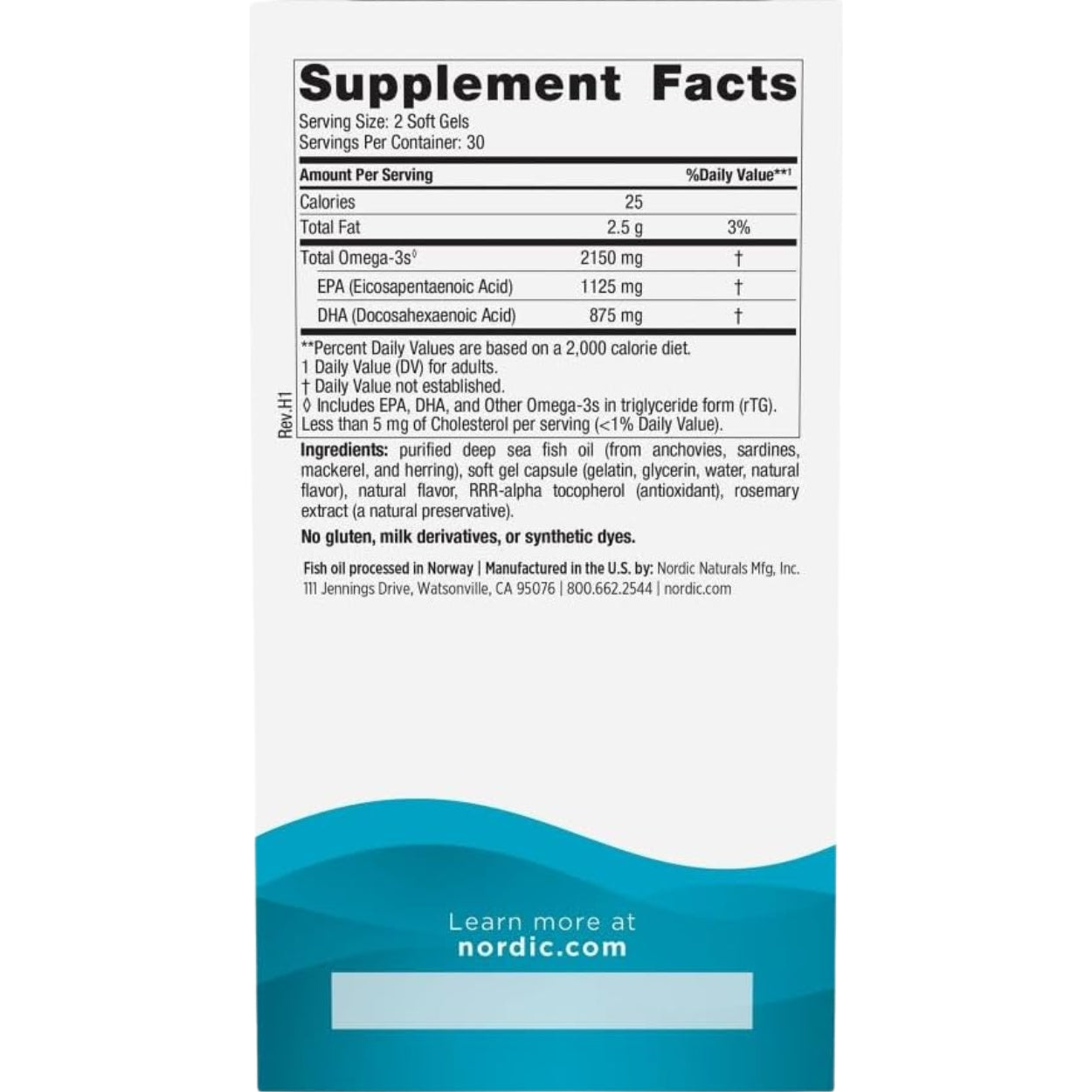 Ultimate Omega 2X 60 Capsulas Nordic Naturals