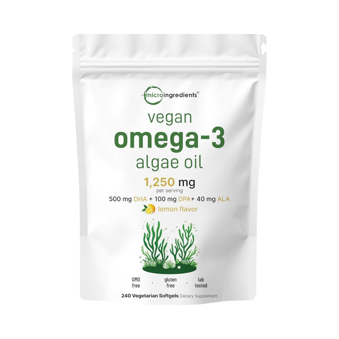 Vegan Omega 3 1250 Mg 240 Softgels Microingredients
