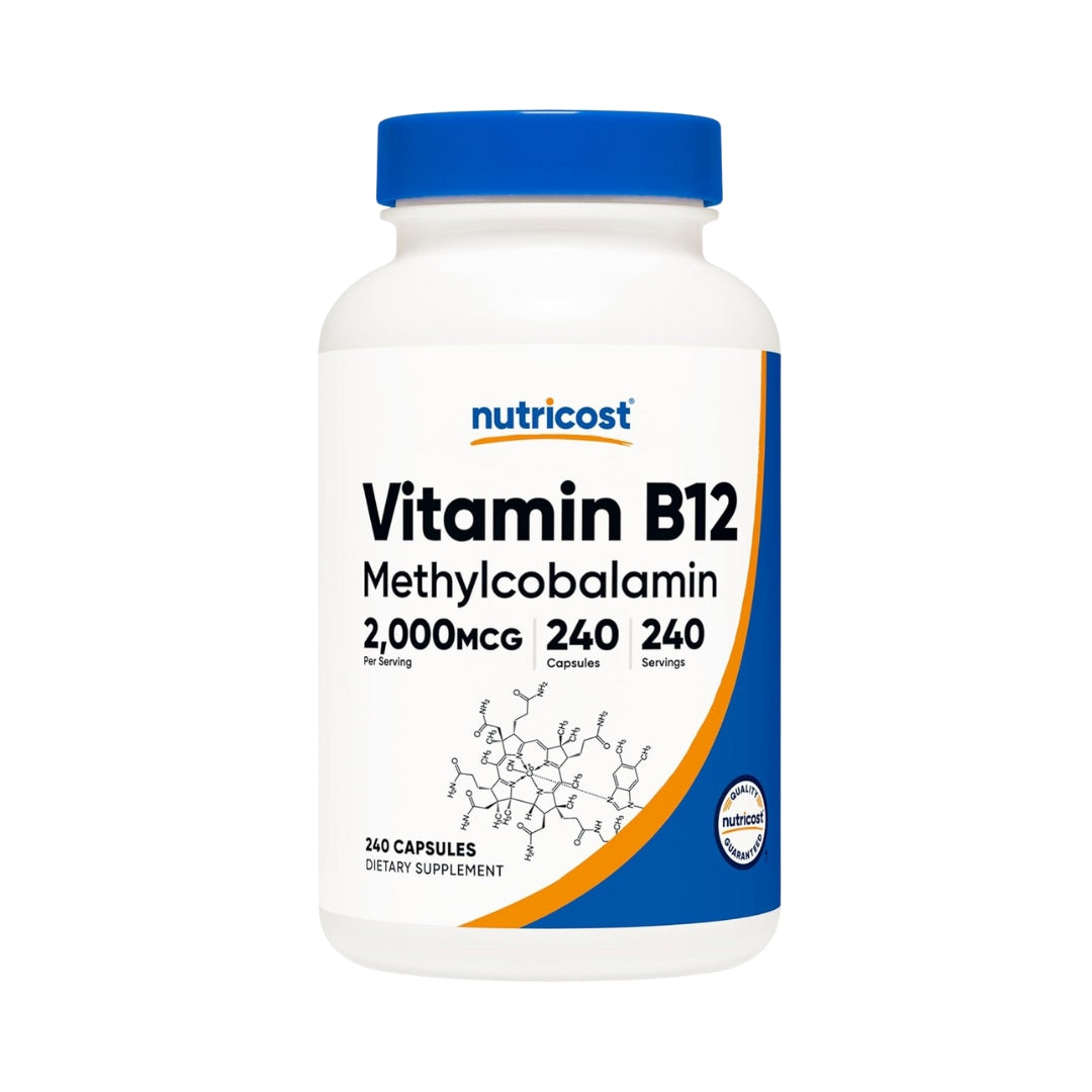 Vitamin B12 Methylcobalamin 2000 Mcg 240 Capsulas Nutricost