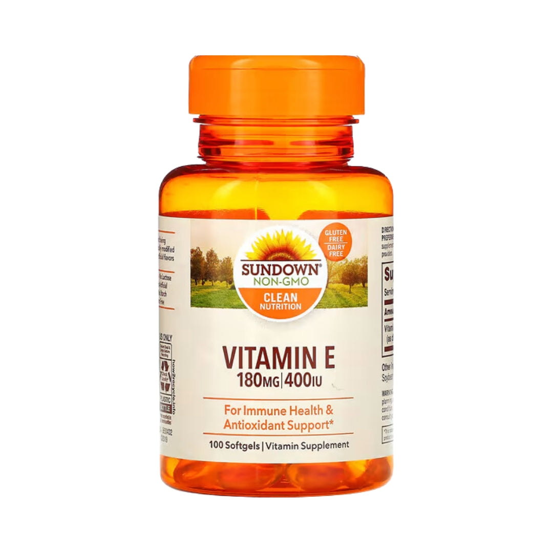 Vitamina E 180 Mg 400 Iu 100 Softgels Sundown